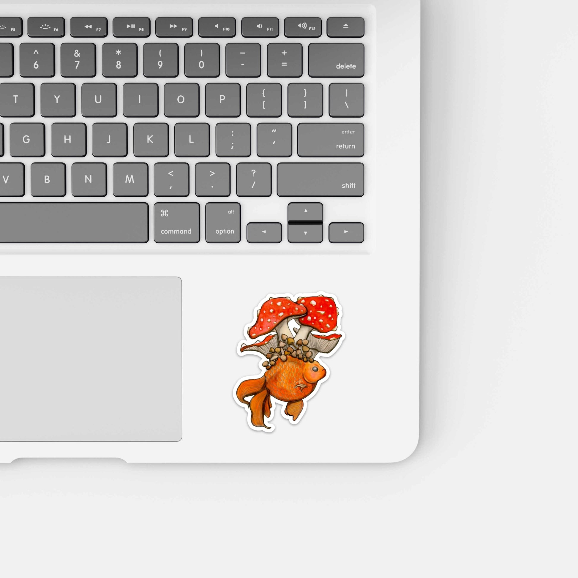 PinkPolish Design Stickers "Fungi Fish" Vinyl Die Cut Sticker