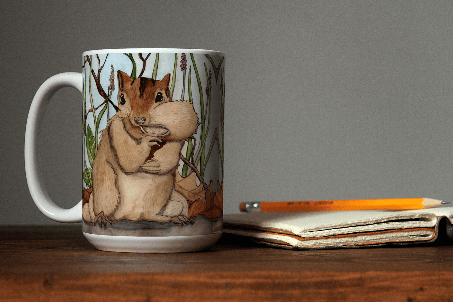 PinkPolish Design Coasters "Going Nuts" 15oz Mug