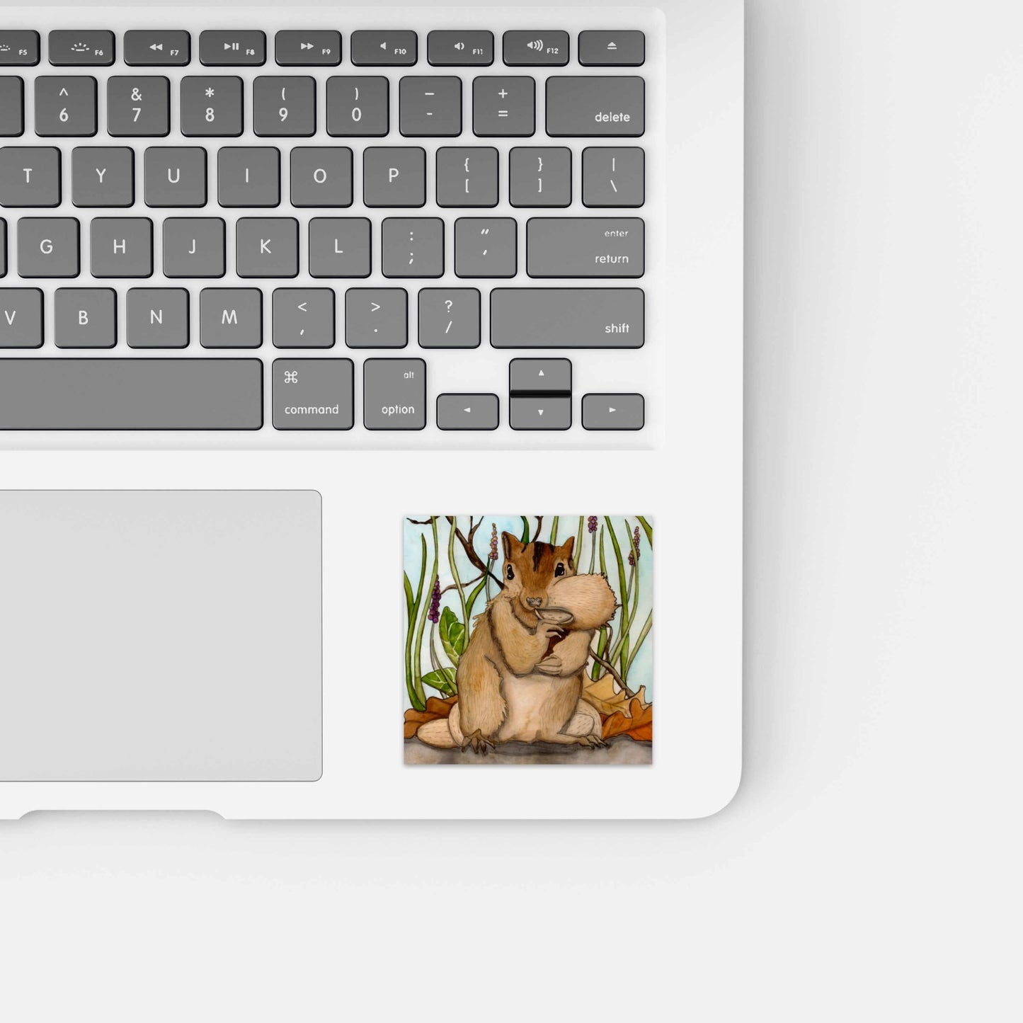 PinkPolish Design Stickers "Going Nuts"  Vinyl Square Sticker