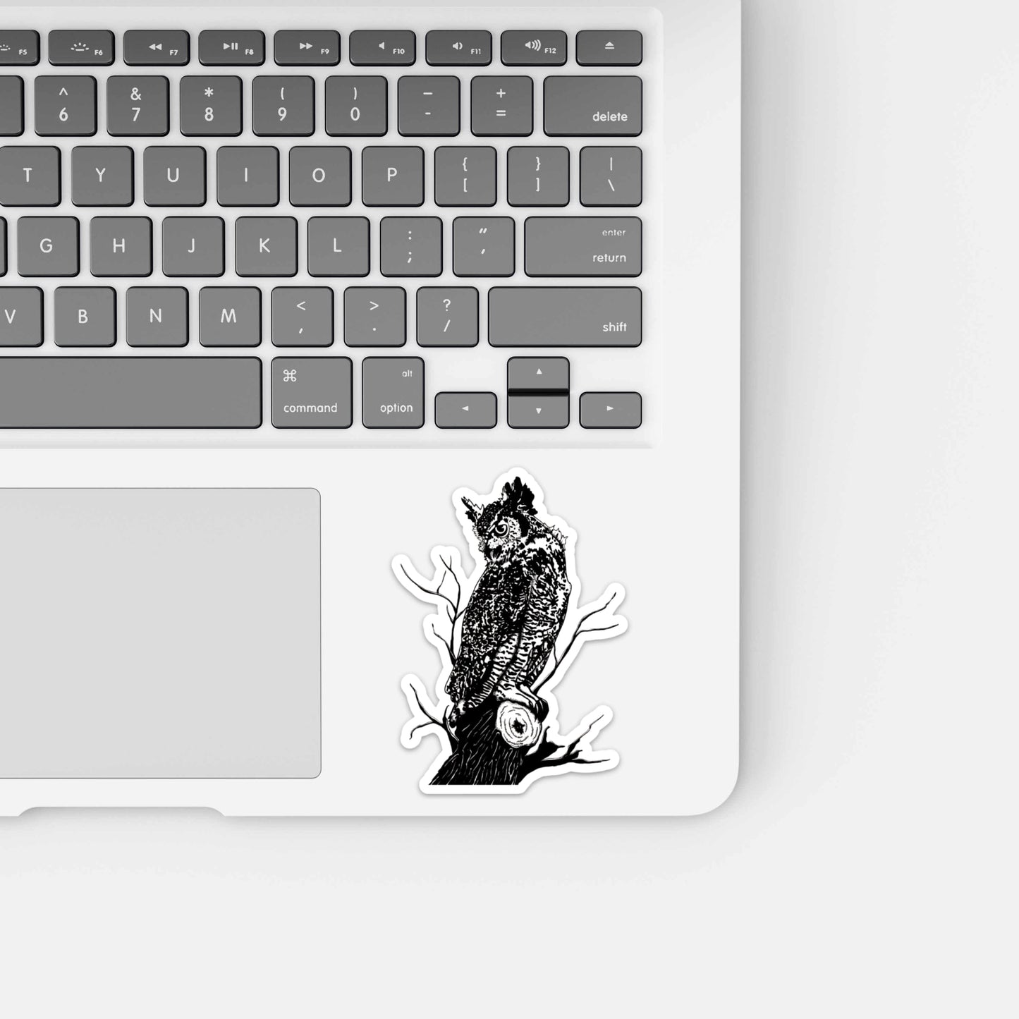 PinkPolish Design Stickers "Great Horned Owl" Vinyl Die Cut Sticker