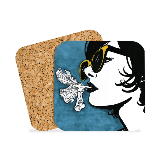 PinkPolish Design Coasters "Greeneater" Drink Coaster