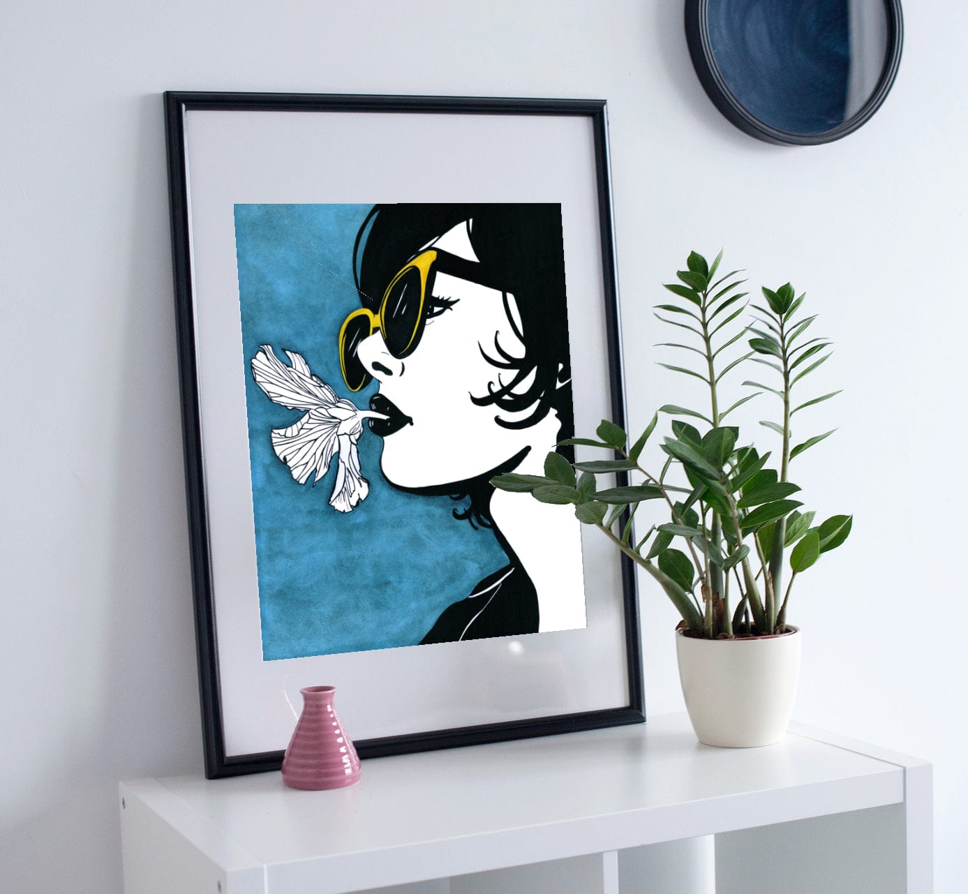 PinkPolish Design Art Prints 11"x14" "Greeneater" Watercolor Painting: Art Print