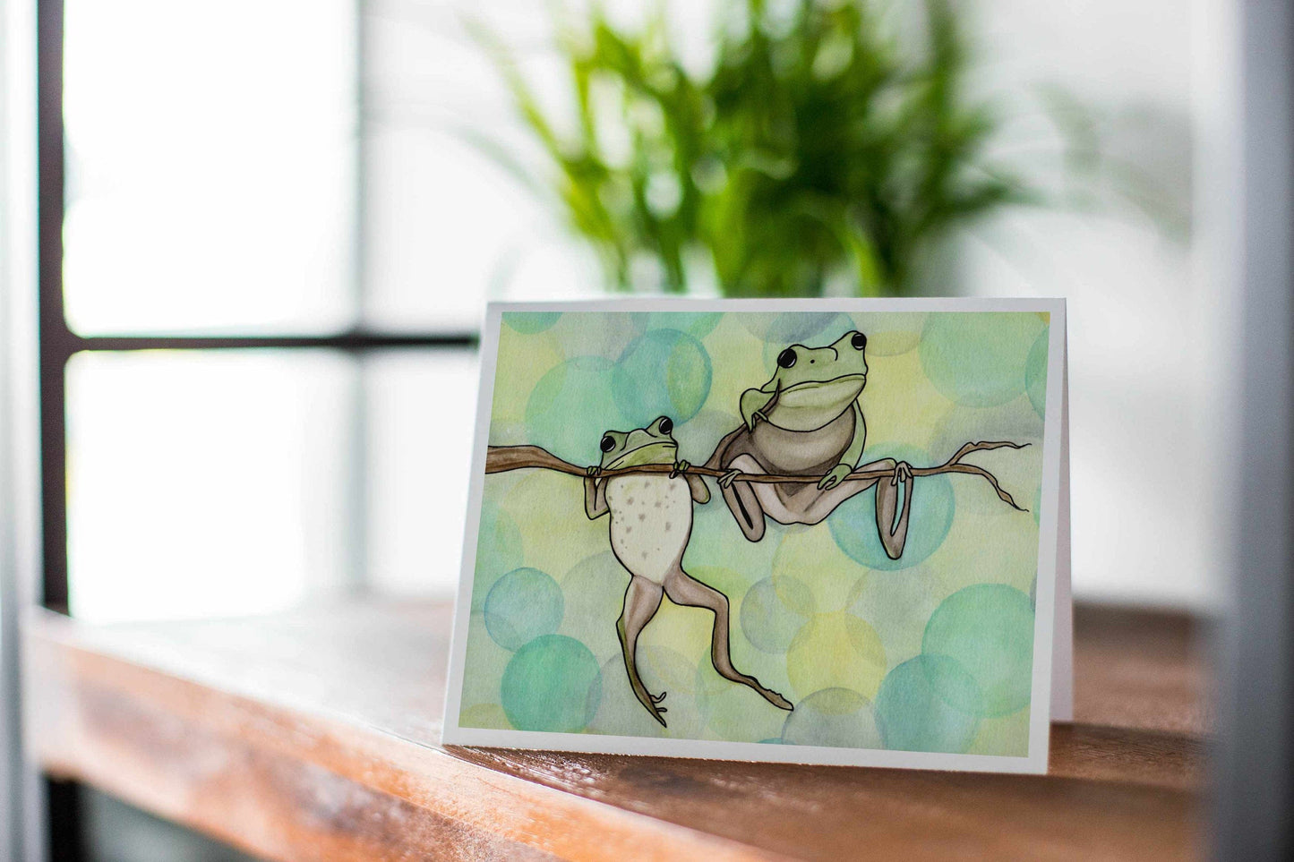 PinkPolish Design Note Cards "Hanging Out" Handmade Notecard