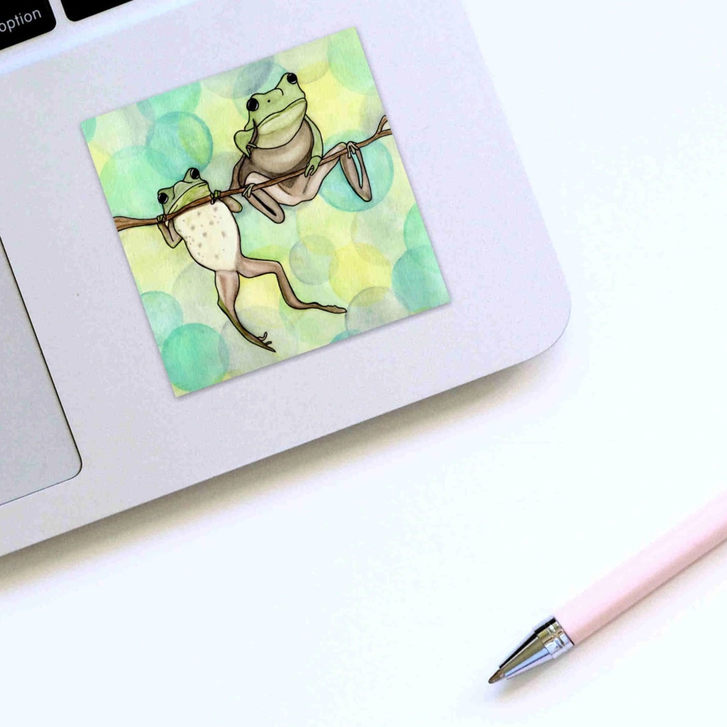 PinkPolish Design Stickers "Hanging Out" Square Vinyl Sticker