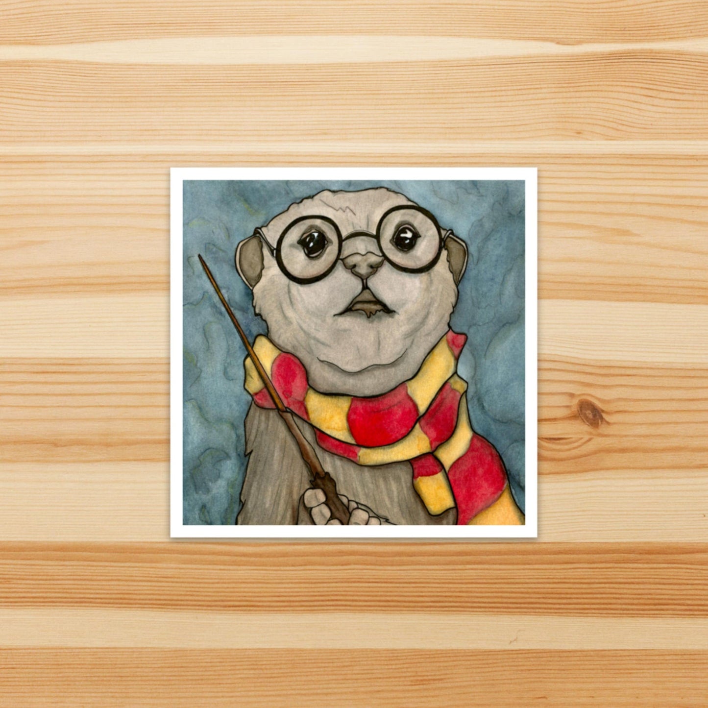PinkPolish Design Stickers "Harry Otter" Vinyl Square Sticker