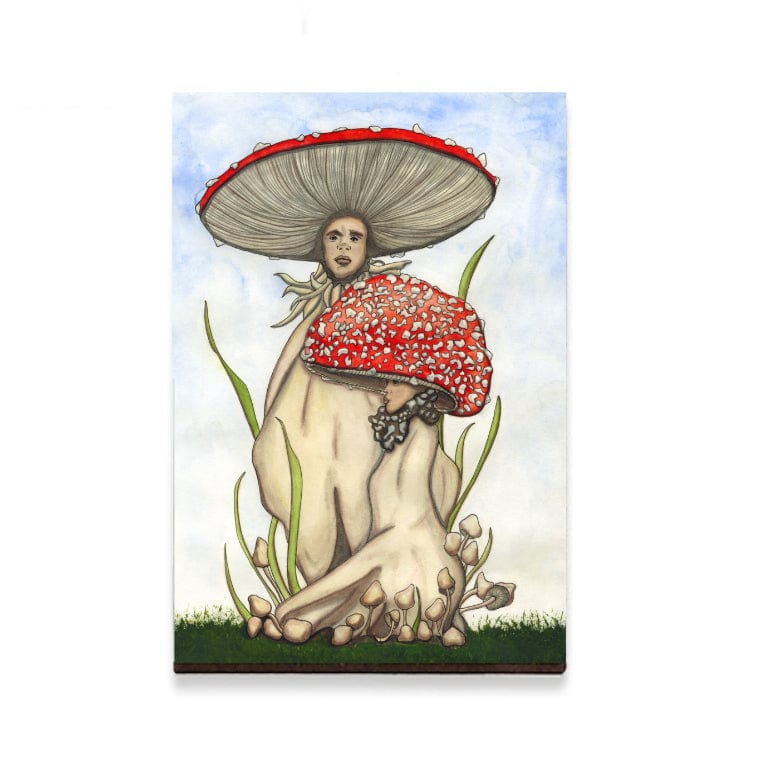 PinkPolish Design Magnets "He's a Fun-Guy" Wood Refrigerator Magnet