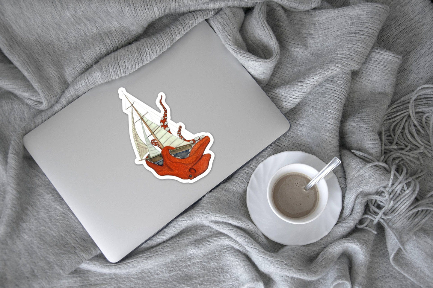 PinkPolish Design Giant Stickers "Hug' Giant Vinyl Die Cut Sticker