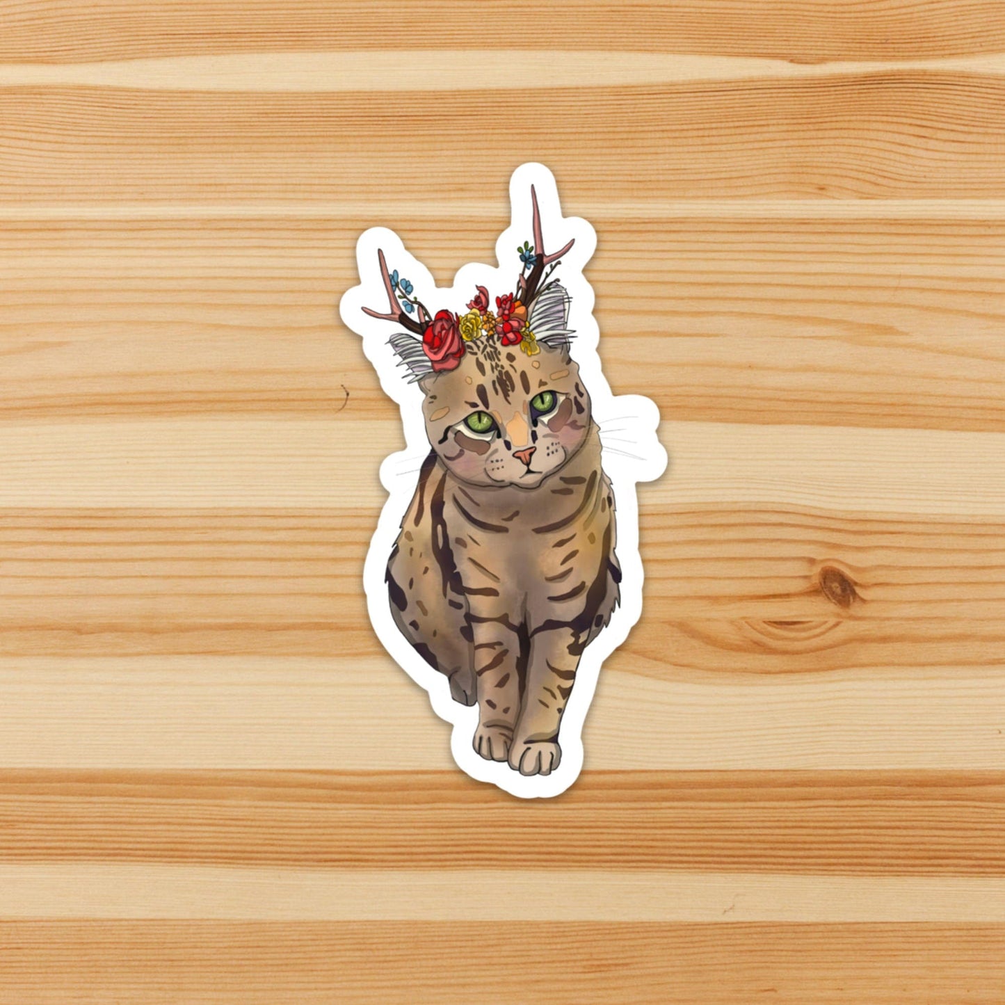 PinkPolish Design Stickers "Jackalope" Vinyl Die Cut Sticker