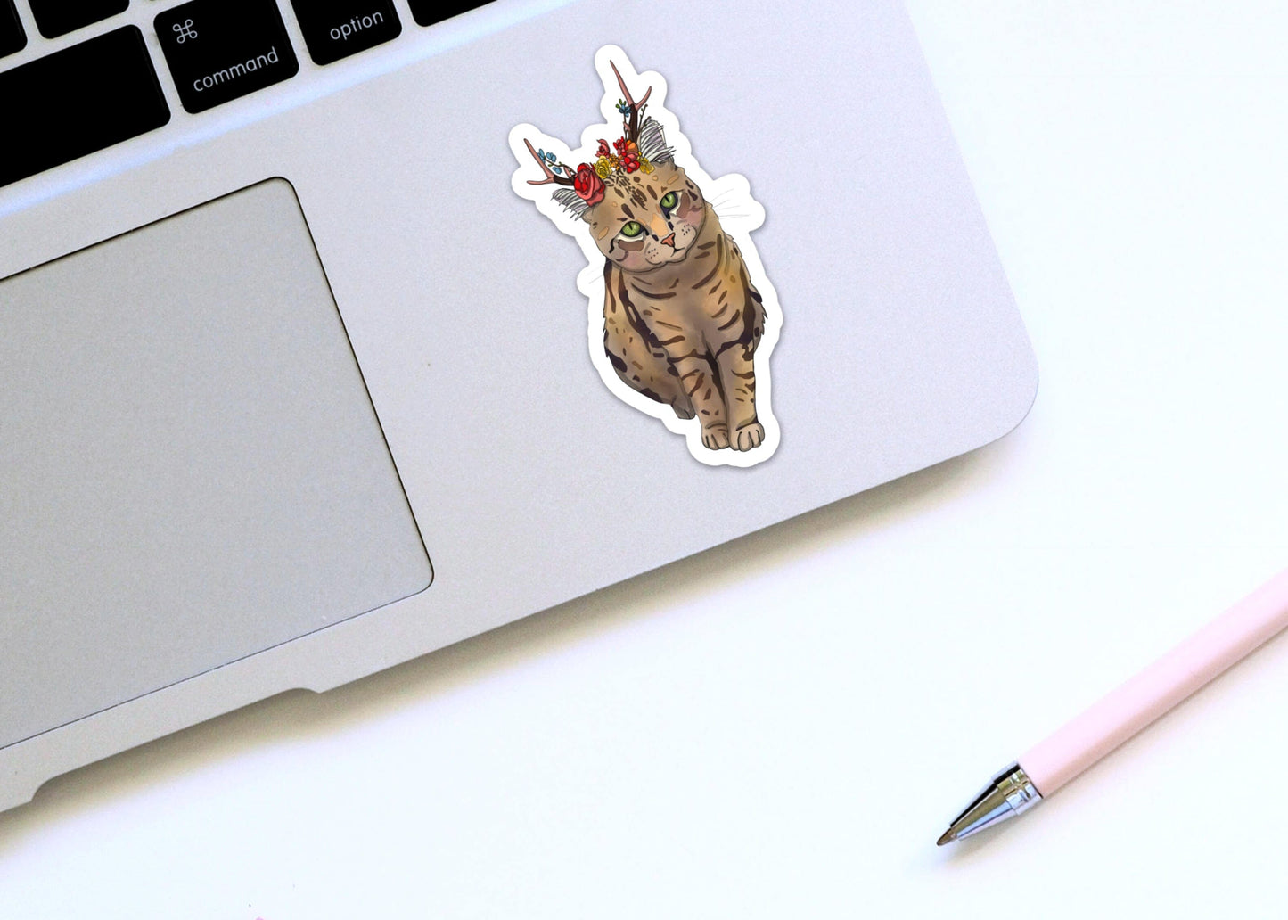 PinkPolish Design Stickers "Jackalope" Vinyl Die Cut Sticker