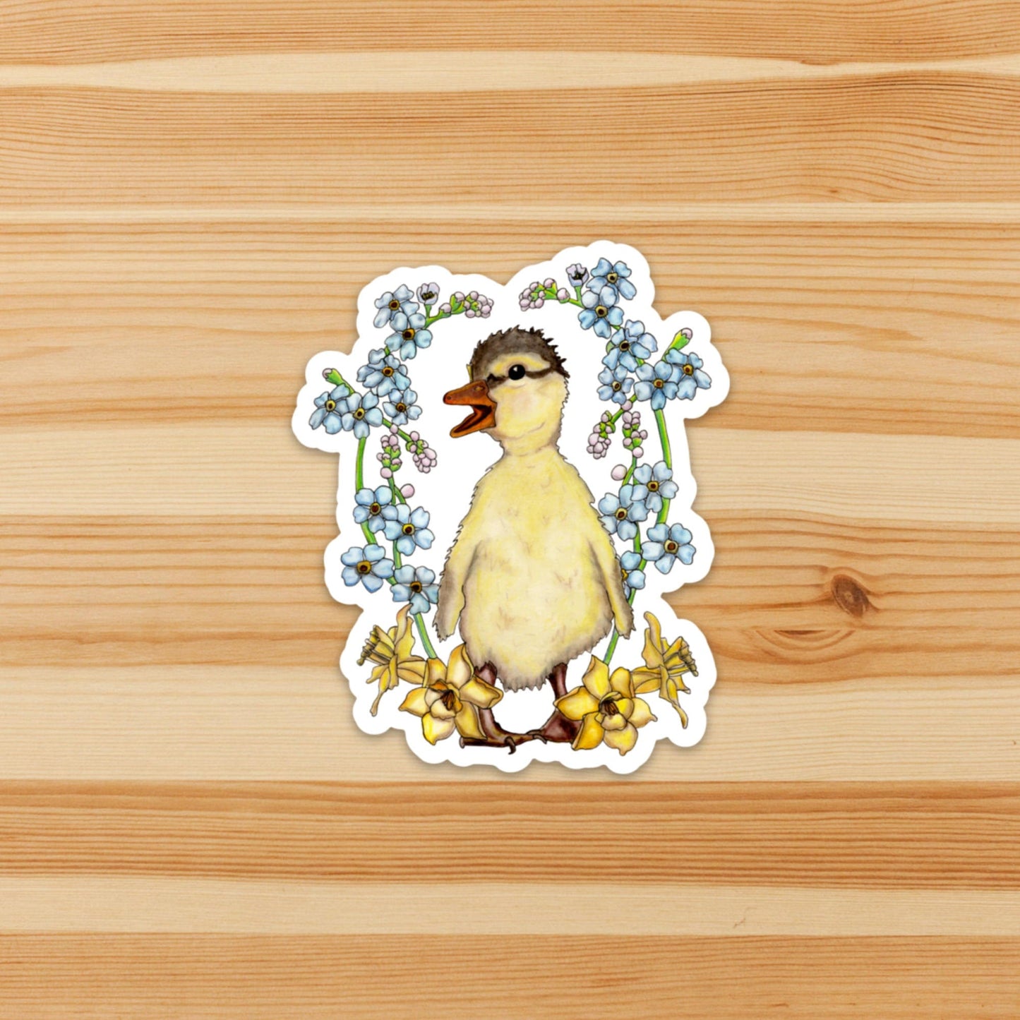 PinkPolish Design Stickers "Just Ducky" Vinyl Die Cut Sticker
