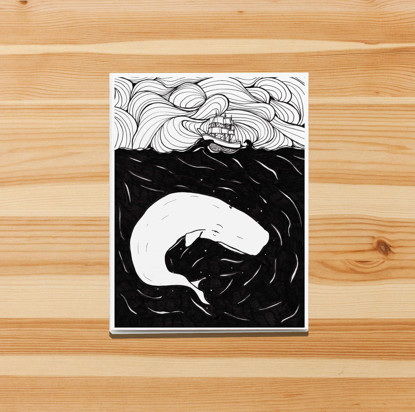 PinkPolish Design Note Cards "Legend" Handmade Notecard