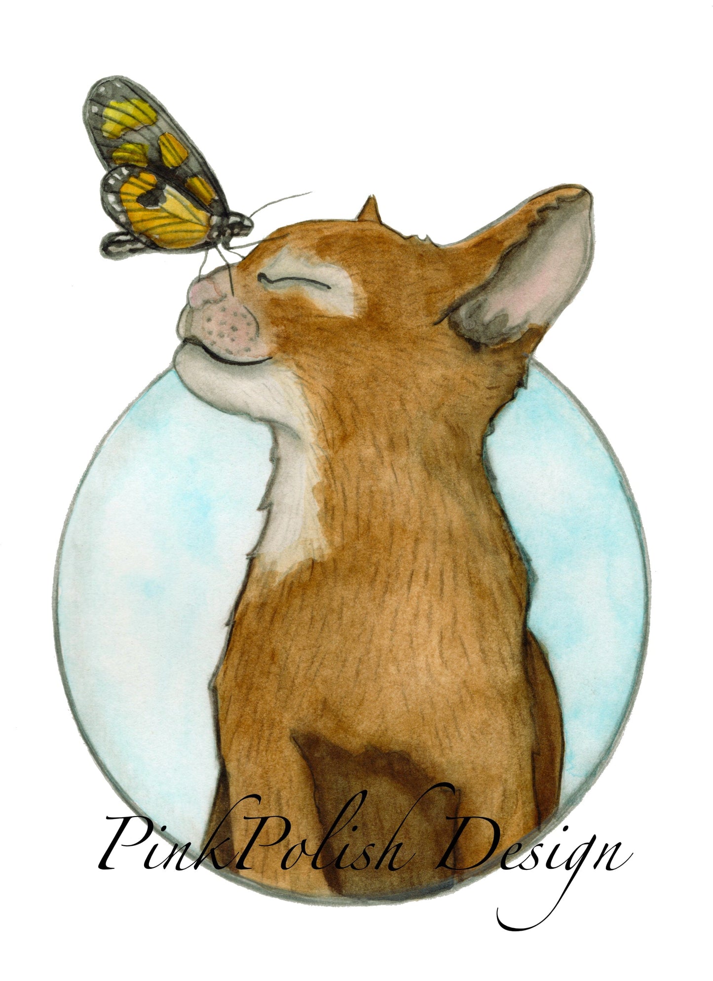 PinkPolish Design Art Prints "Let's Be Friends" Watercolor Painting: Art Print