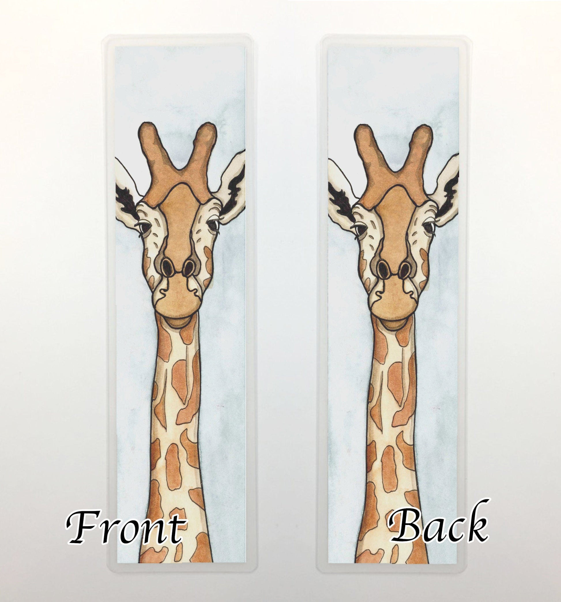 PinkPolish Design Bookmarks "Long Neck Giraffe" 2-Sided Bookmark