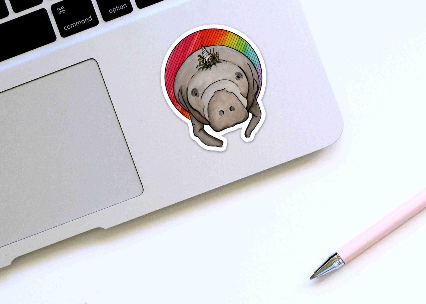 PinkPolish Design Stickers "Manticorn" Die Cut Vinyl Sticker
