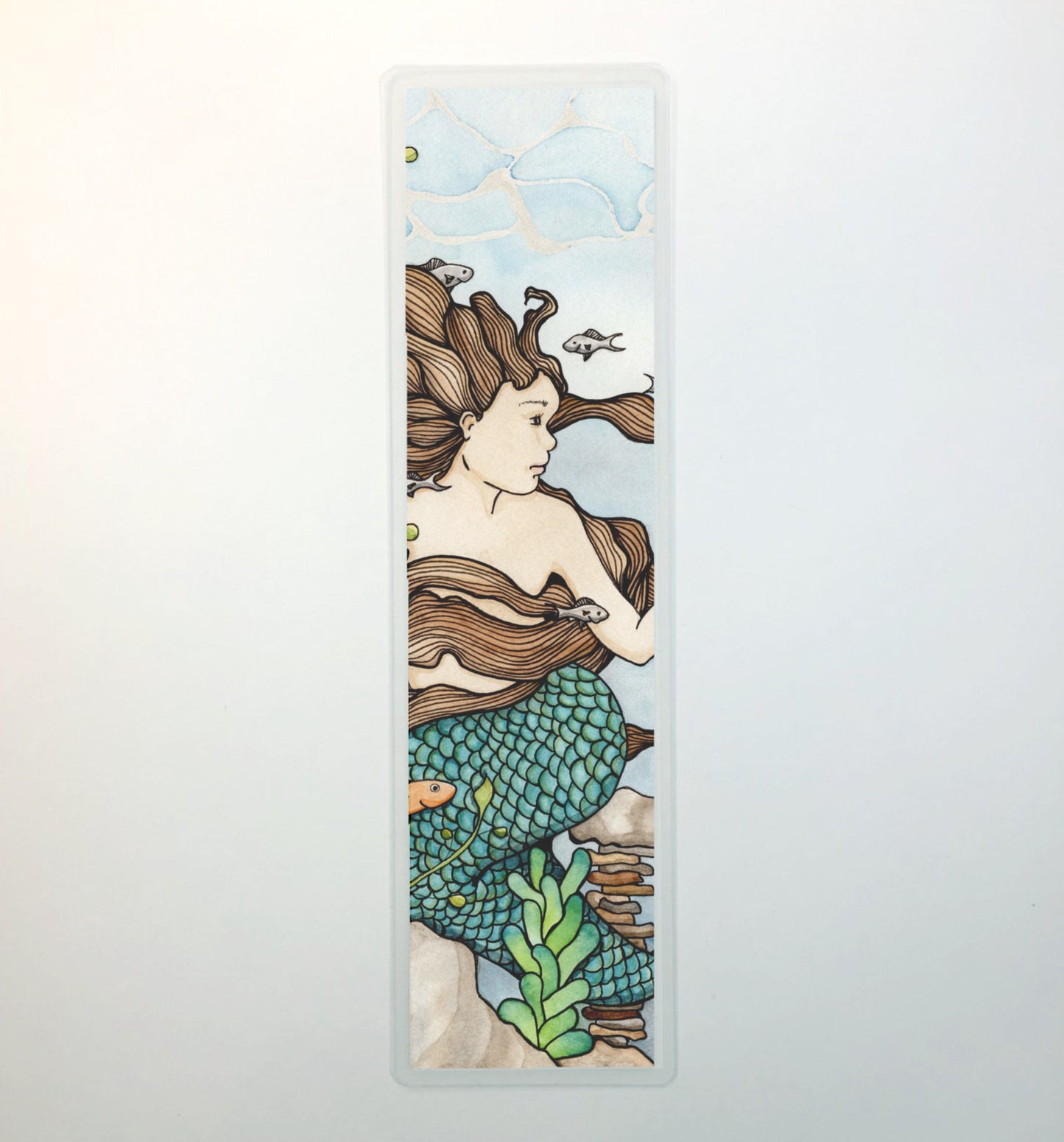 PinkPolish Design Bookmarks "Mermaid Cove" 2-Sided Bookmark