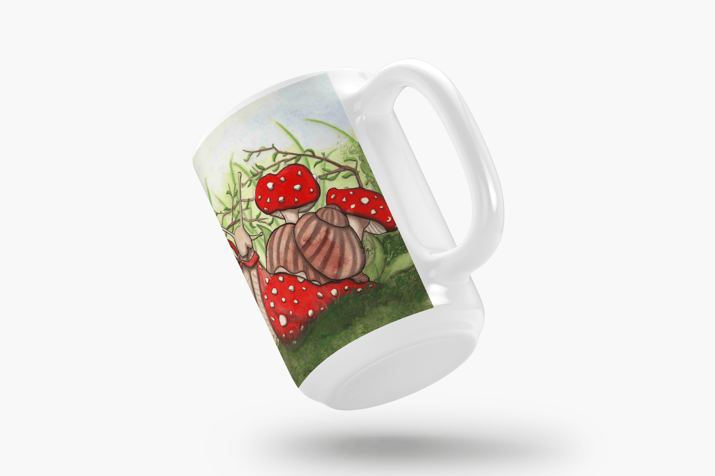 PinkPolish Design Coasters "Ms. Fantabulous Snail" 15oz Mug