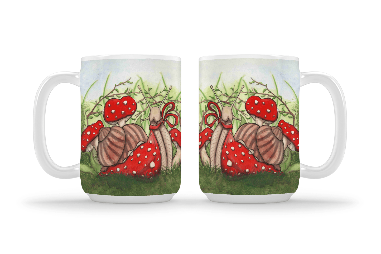 PinkPolish Design Coasters "Ms. Fantabulous Snail" 15oz Mug