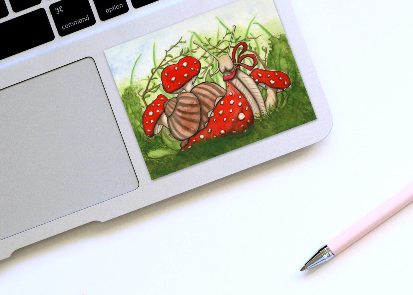 PinkPolish Design Stickers "Ms. Fantabulous Snail" Vinyl Die Cut Sticker