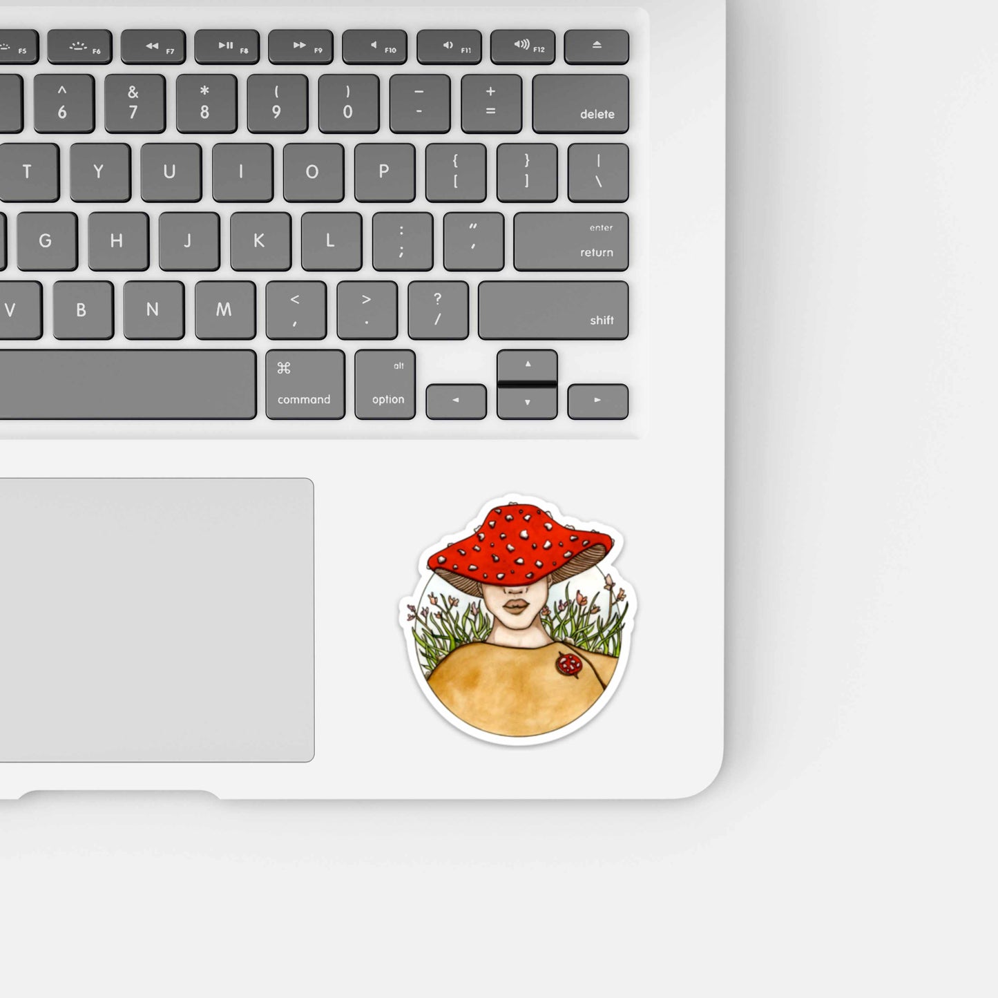 PinkPolish Design Stickers "Mushroom Cap" Vinyl Die Cut Sticker