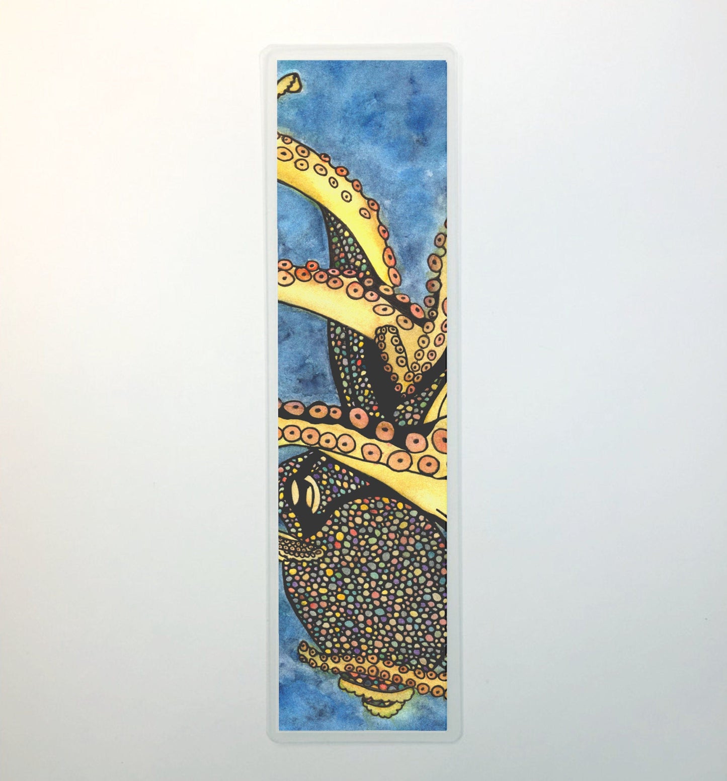 PinkPolish Design Bookmarks "Octopus Genius" 2-Sided Bookmark