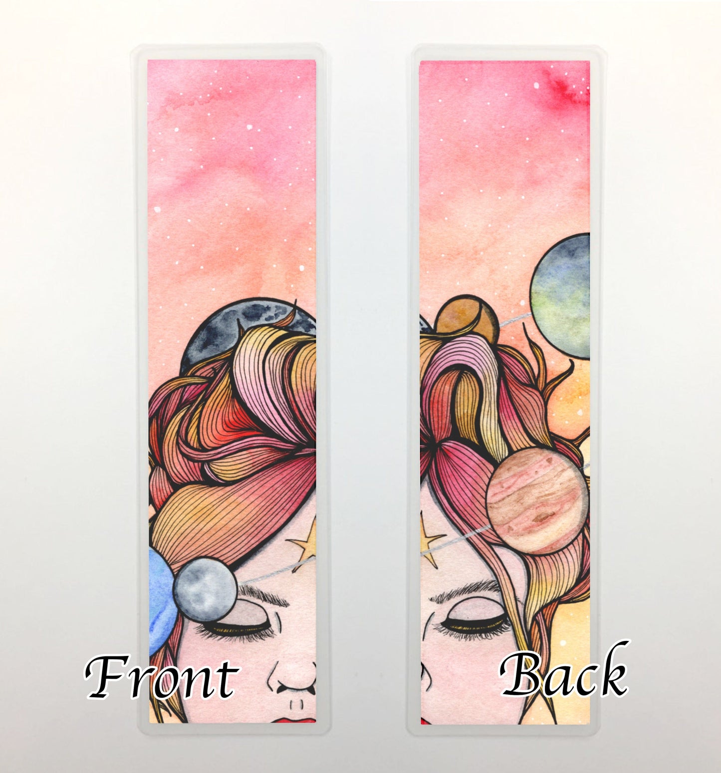 PinkPolish Design Bookmarks "Orbit" 2-Sided Bookmark