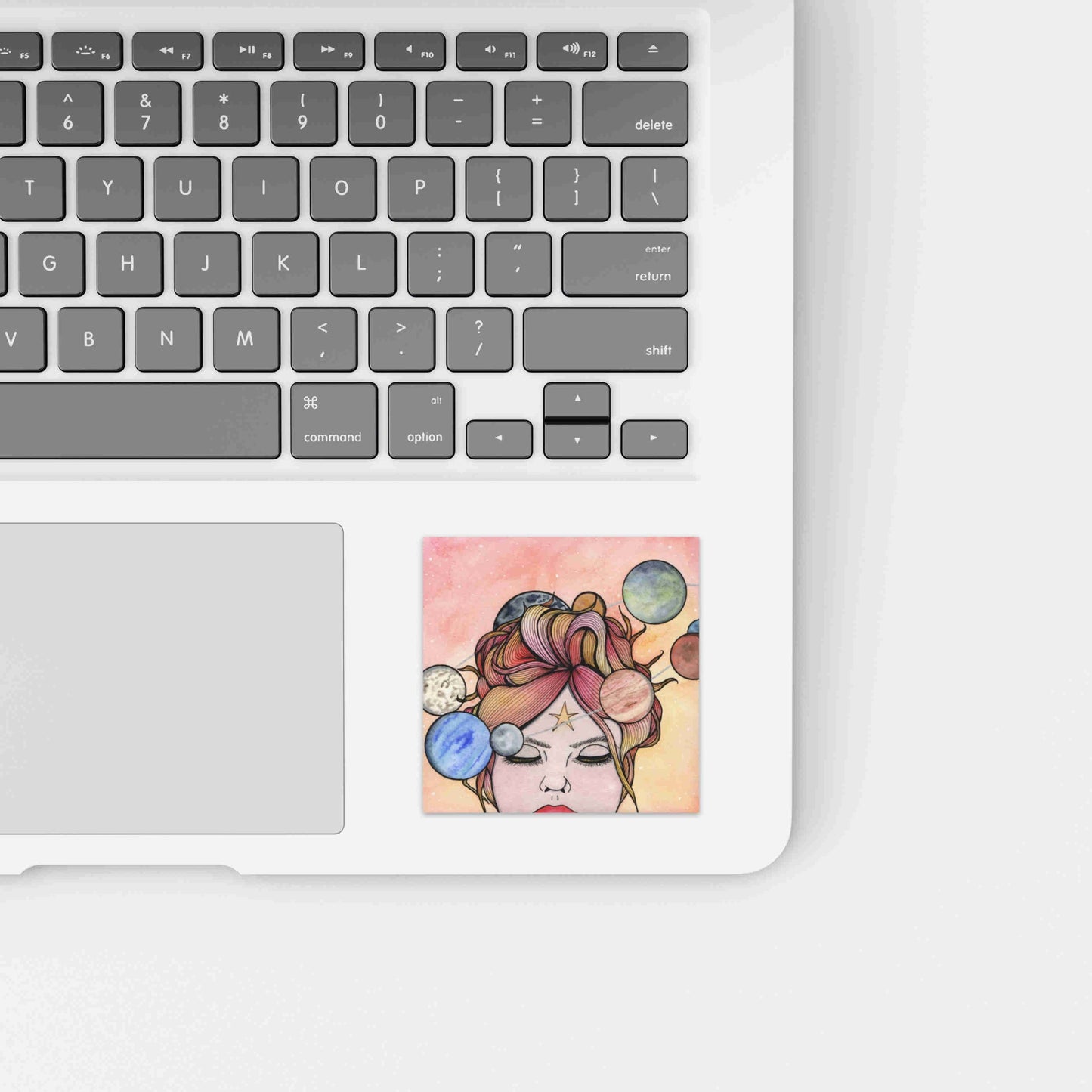 PinkPolish Design Stickers "Orbit" Square Vinyl Sticker