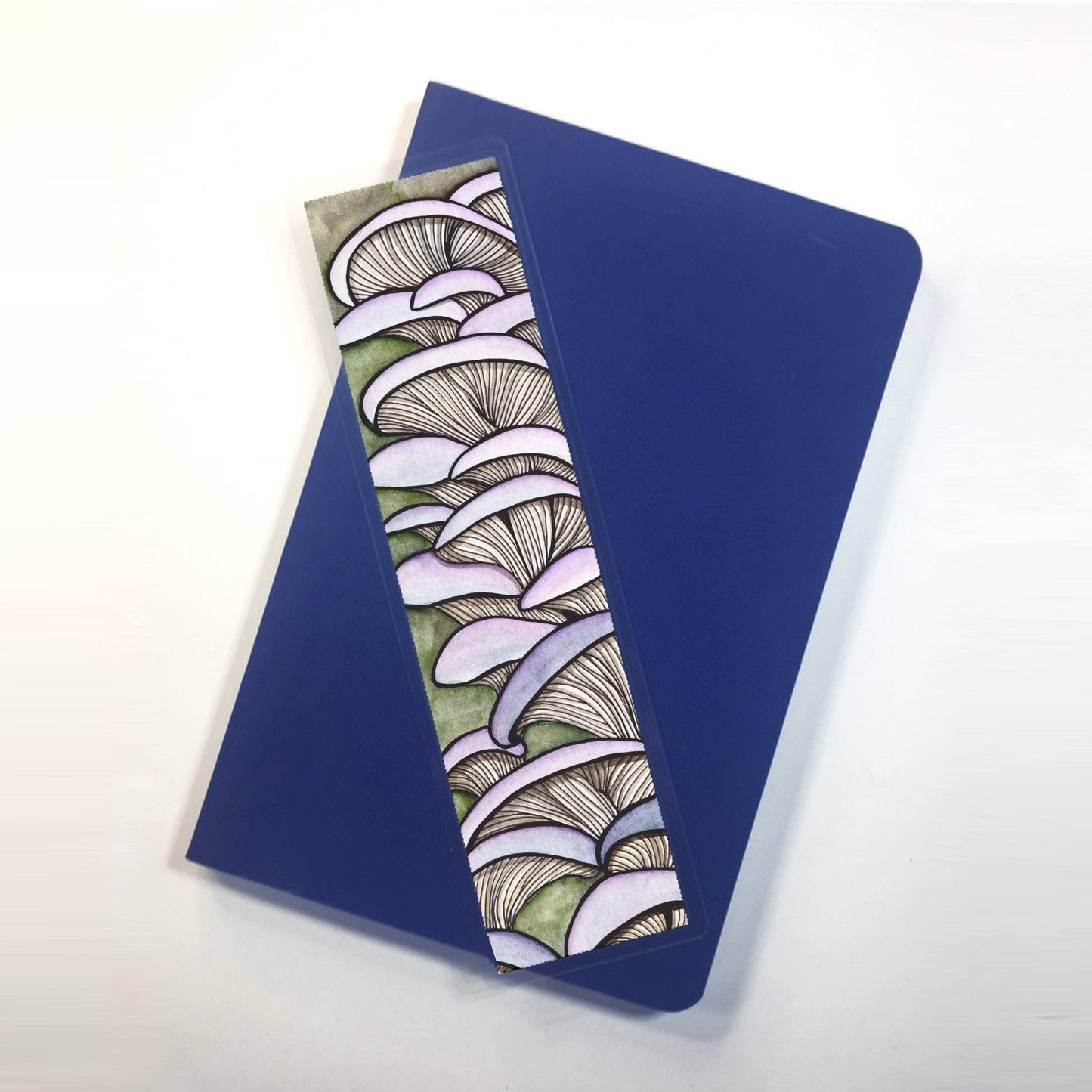 PinkPolish Design Bookmarks "Oyster Mushroom" 2-Sided Bookmark