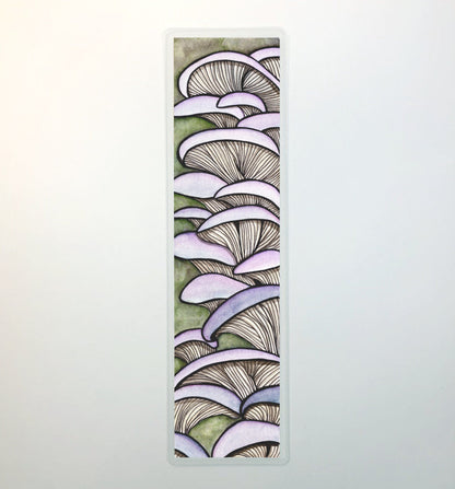 PinkPolish Design Bookmarks "Oyster Mushroom" 2-Sided Bookmark