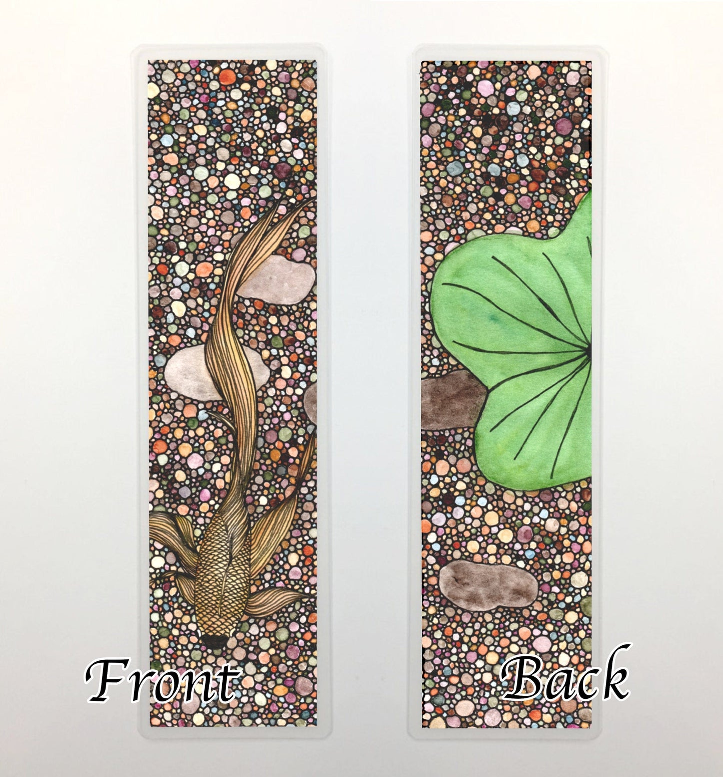 PinkPolish Design Bookmarks "Pebbles" 2-Sided Bookmark