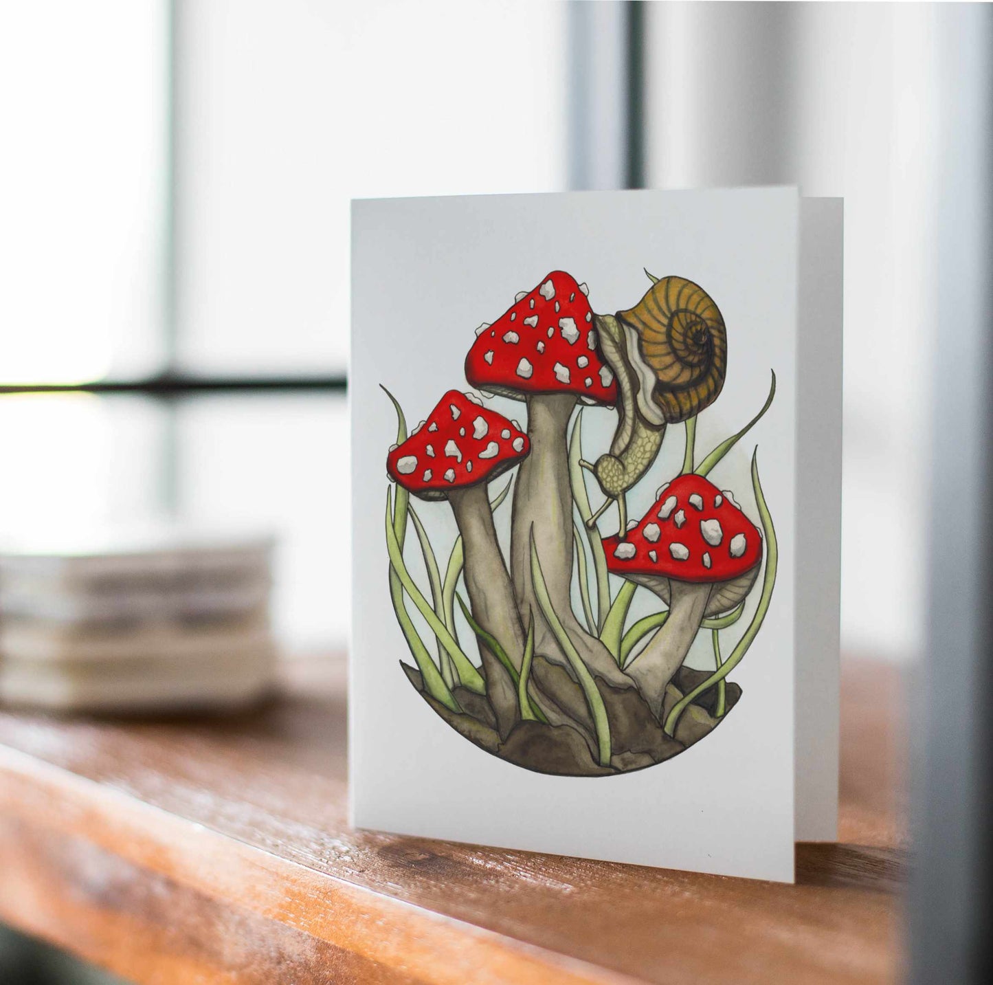PinkPolish Design Note Cards "Perspective" Handmade Notecard