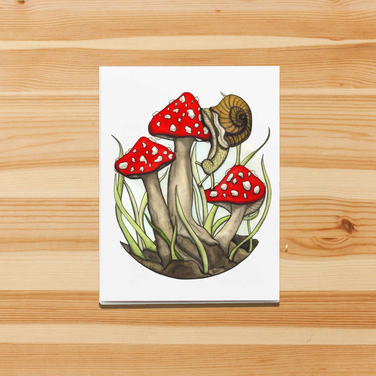 PinkPolish Design Note Cards "Perspective" Handmade Notecard