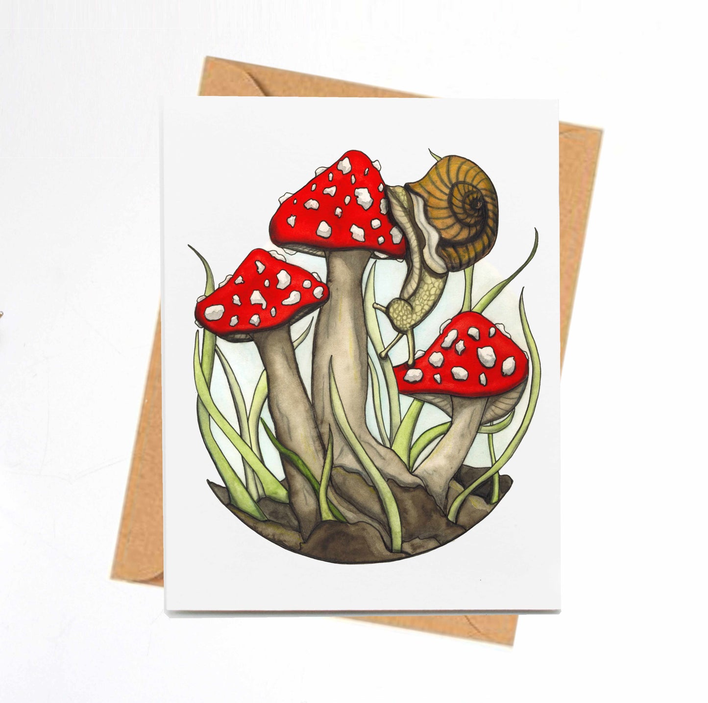PinkPolish Design Note Cards "Perspective" Handmade Notecard