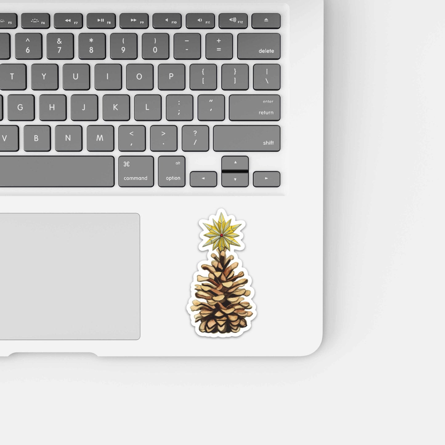 PinkPolish Design Stickers "Pinecone Tidings" Vinyl Die Cut Sticker