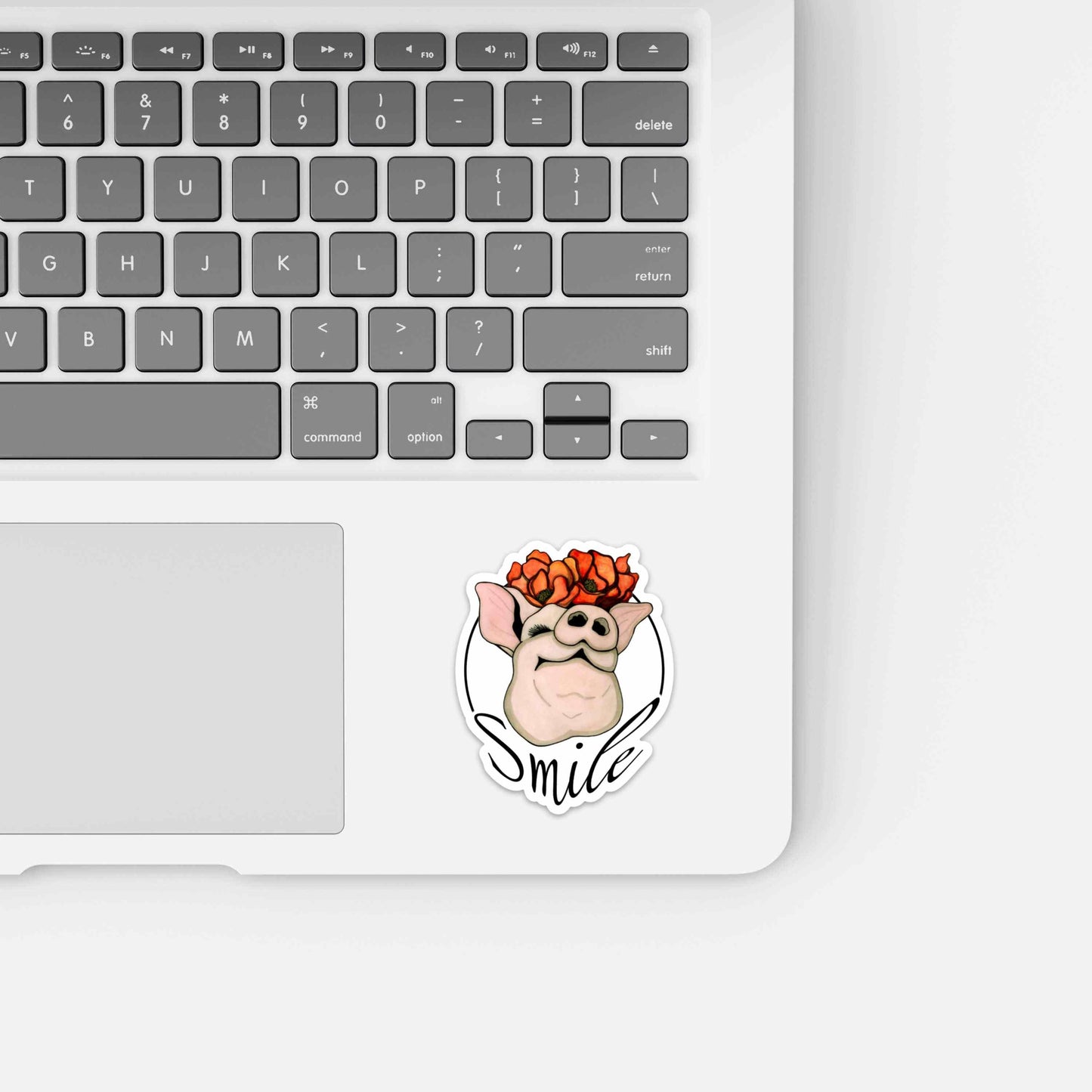 PinkPolish Design Stickers "Poppy Pig" Vinyl Die Cut Sticker