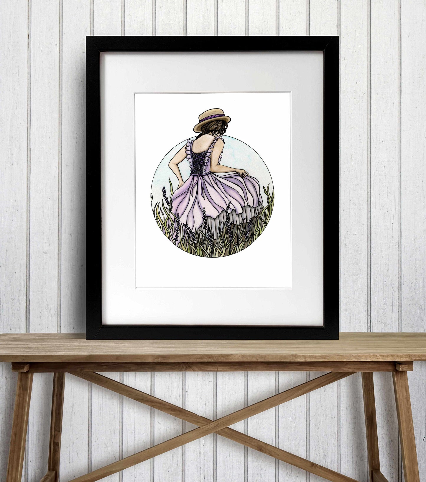 PinkPolish Design Art Prints "Prairie" Watercolor Painting: Art Print