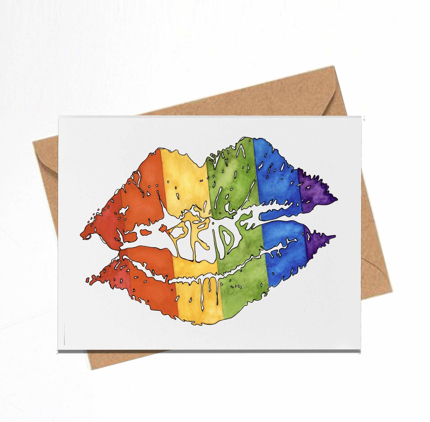 PinkPolish Design Note Cards "Pride" Handmade Notecard