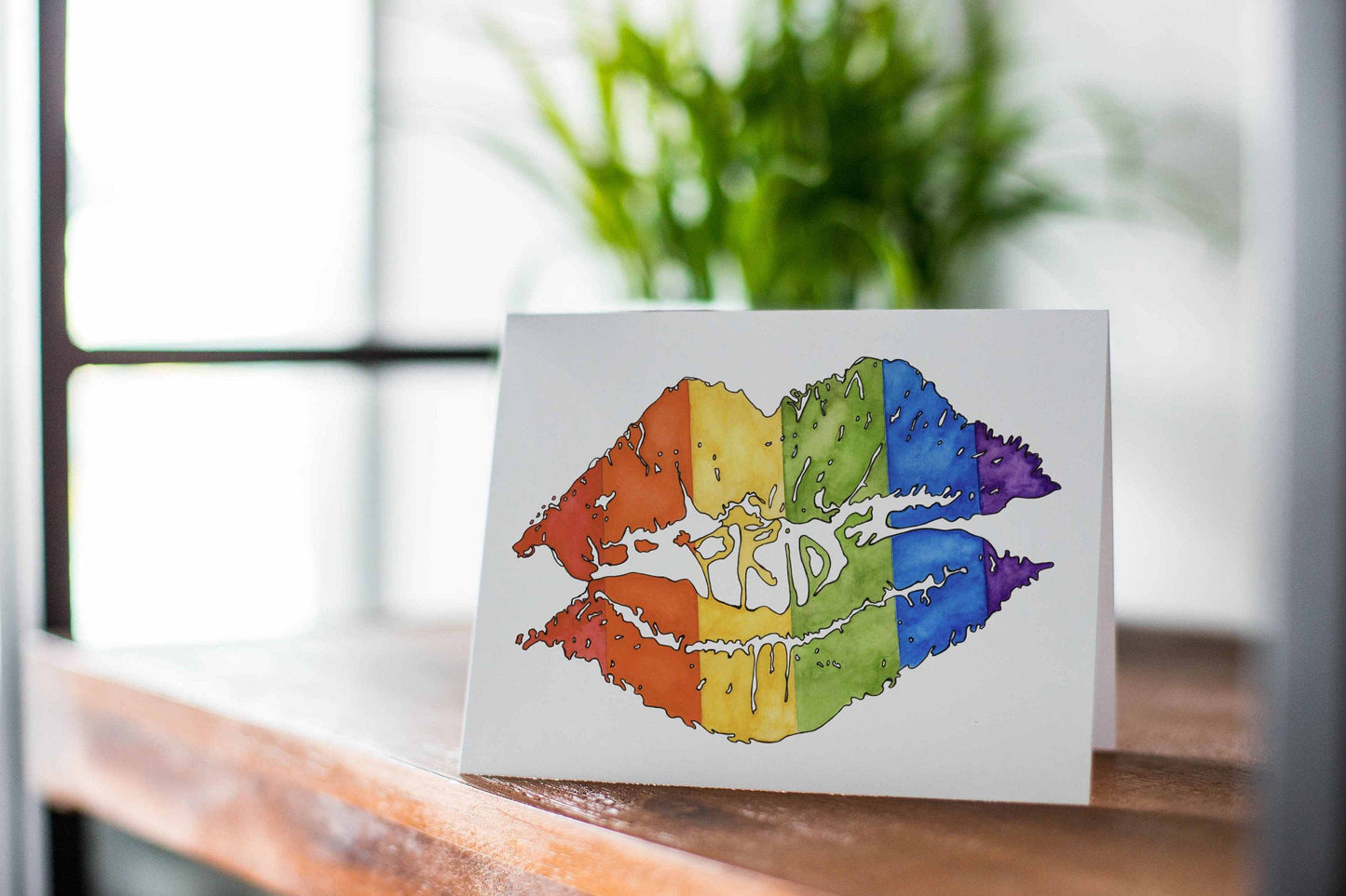 PinkPolish Design Note Cards "Pride" Handmade Notecard