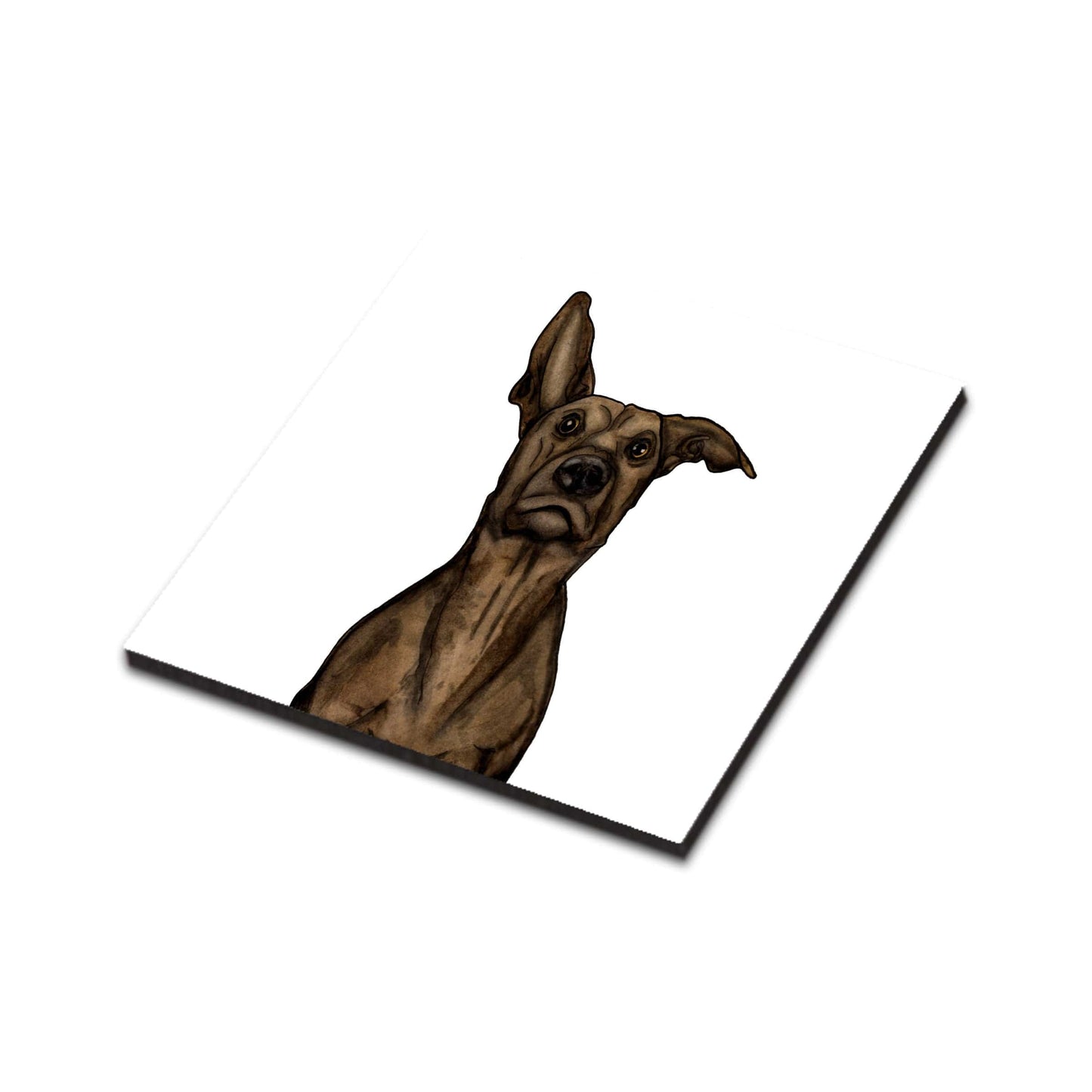 PinkPolish Design Magnets "Puppy Concern" Wood Refrigerator Magnet