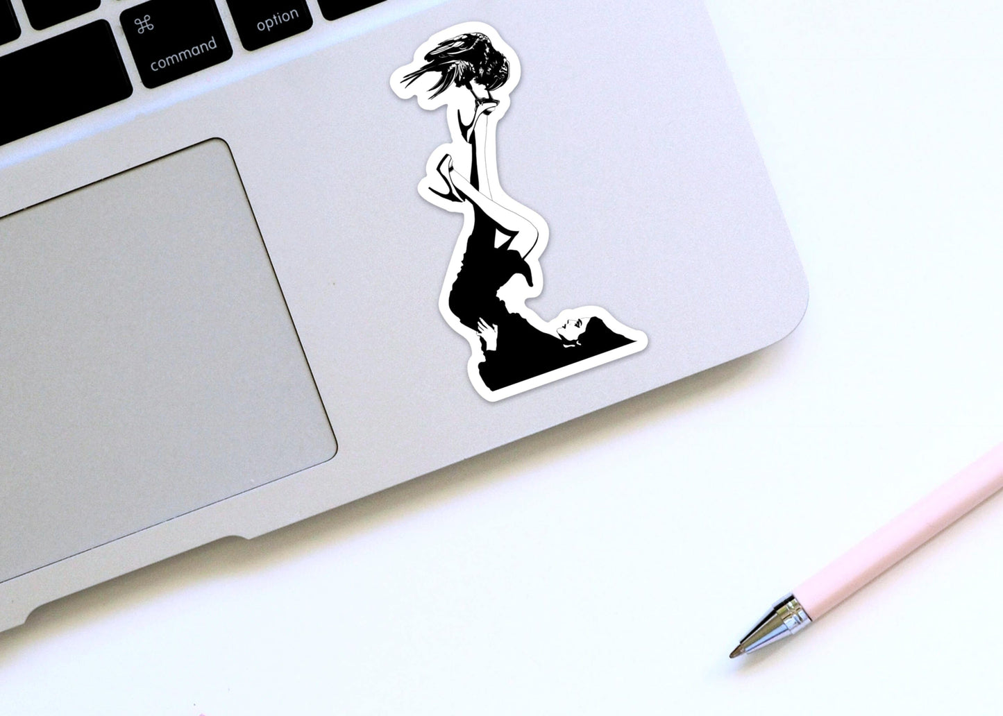 PinkPolish Design Stickers "Raven Consultation" Vinyl Die Cut Sticker