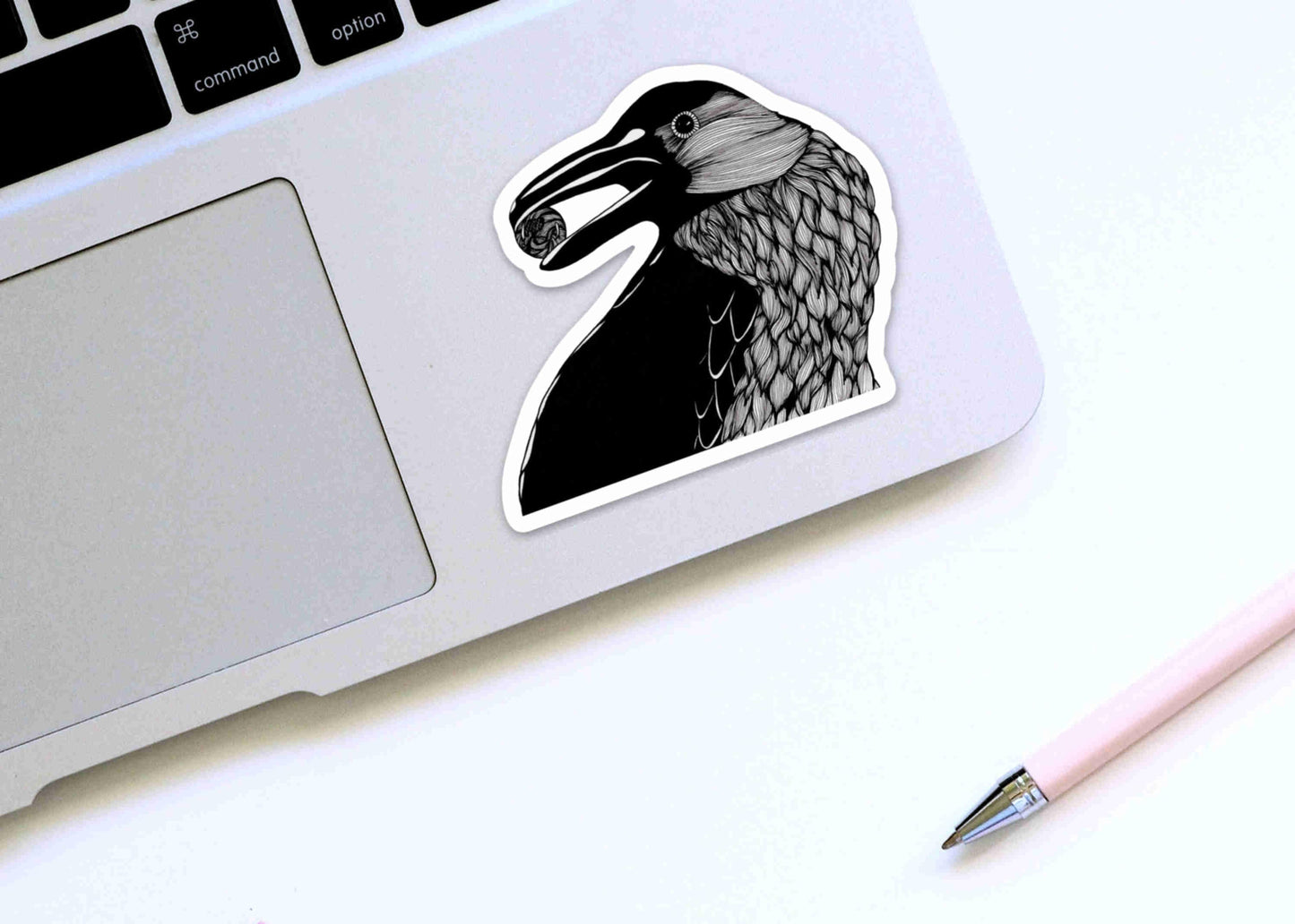 PinkPolish Design Stickers "Raven" Die Cut Vinyl Sticker