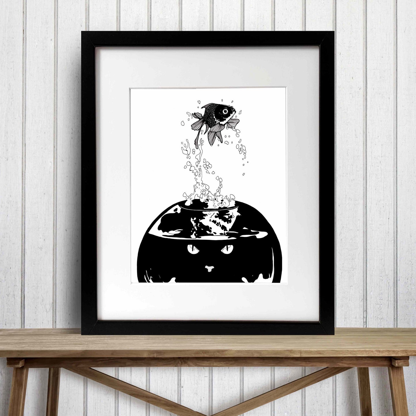 PinkPolish Design Art Prints "Risk" Ink Drawing: Art Print