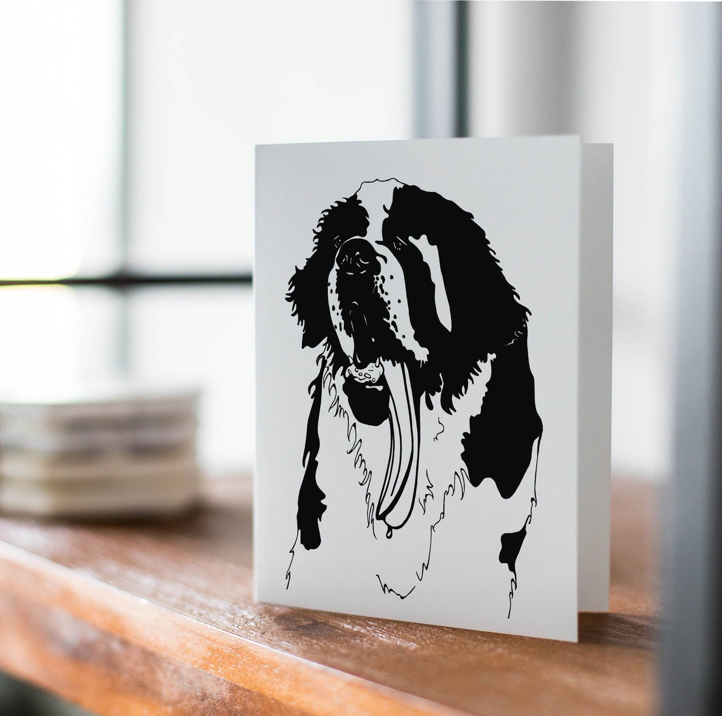 PinkPolish Design Note Cards "Saint Feeling the Heat" Handmade Notecard