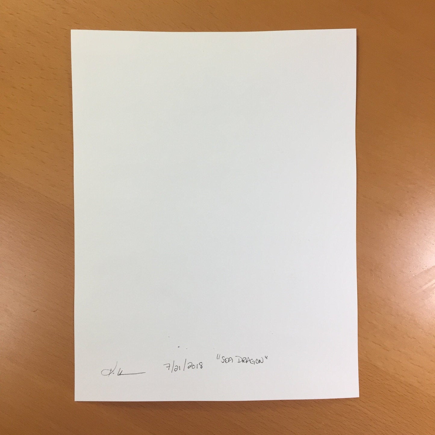 PinkPolish Design Original Art "Sea Dragon" Sea Horse Inspired Original Watercolor & Ink Illustration