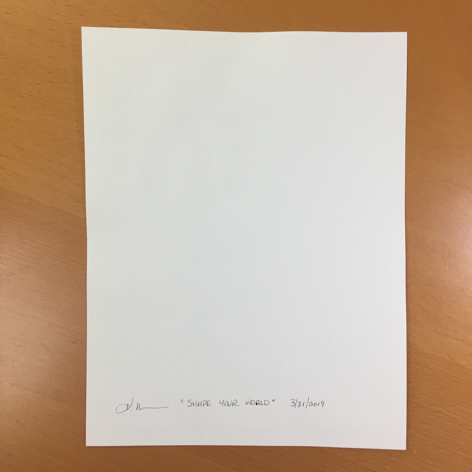 PinkPolish Design Original Art "Shape Your World" World Builder Inspired Original Watercolor & Ink Illustration