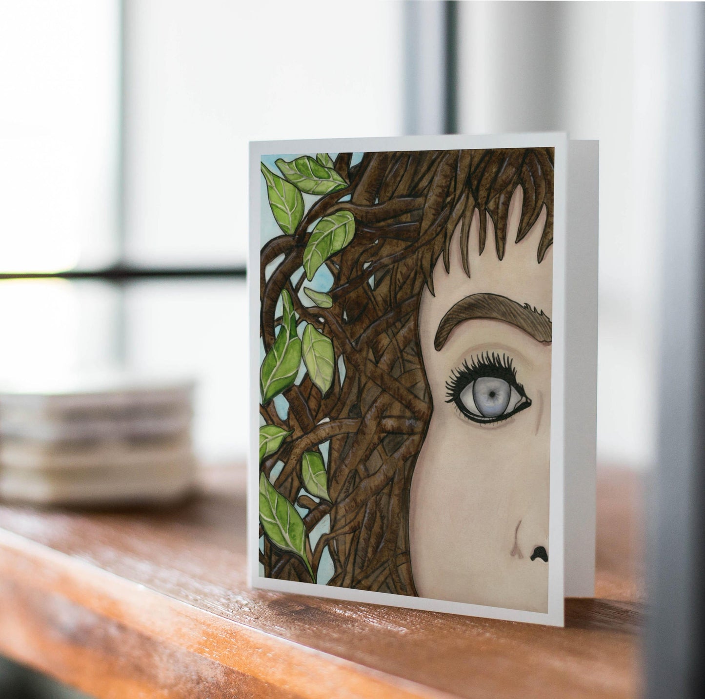 PinkPolish Design Note Cards "She's Growing On Me" Handmade Notecard