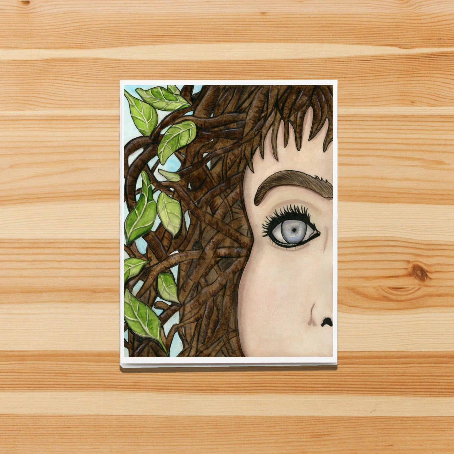 PinkPolish Design Note Cards "She's Growing On Me" Handmade Notecard