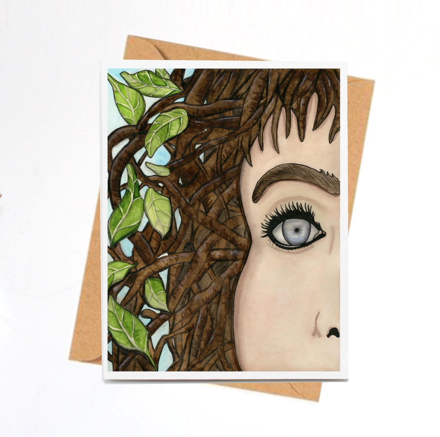 PinkPolish Design Note Cards "She's Growing On Me" Handmade Notecard