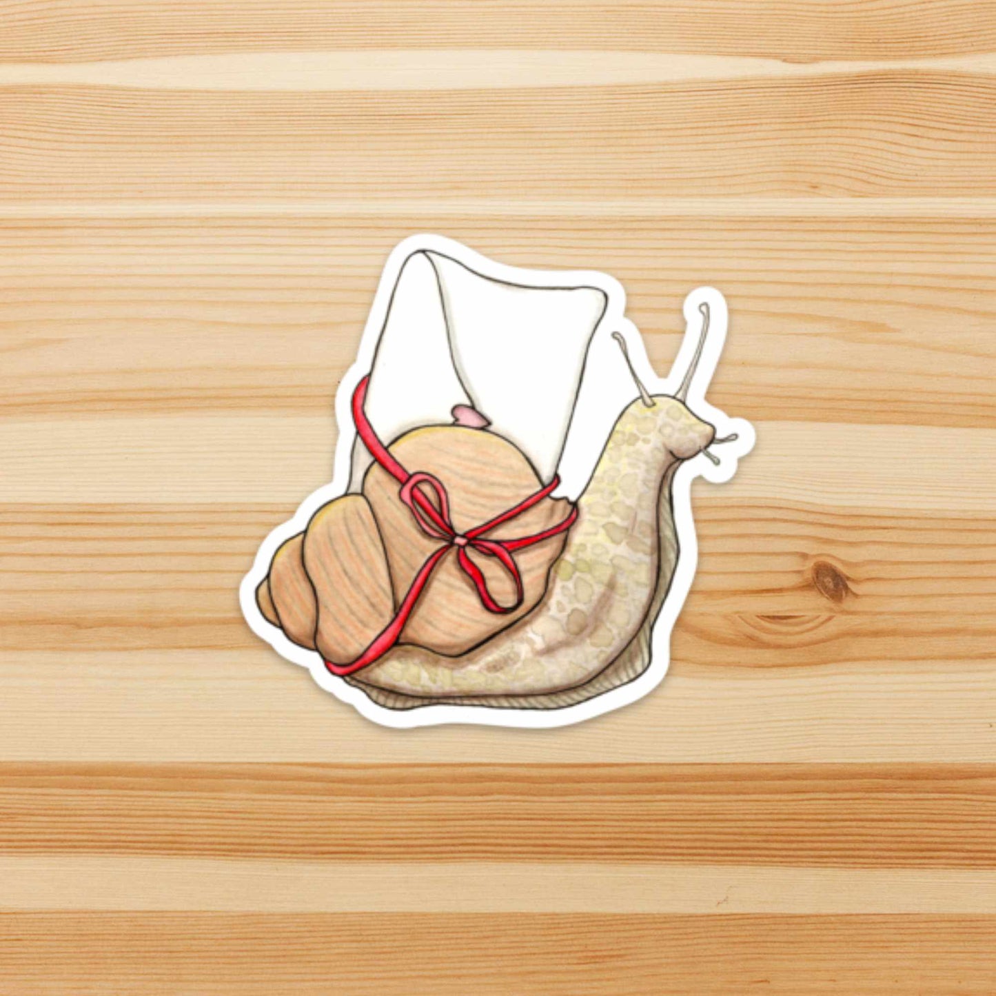 PinkPolish Design Stickers "Snail Mail" Vinyl Die Cut Sticker