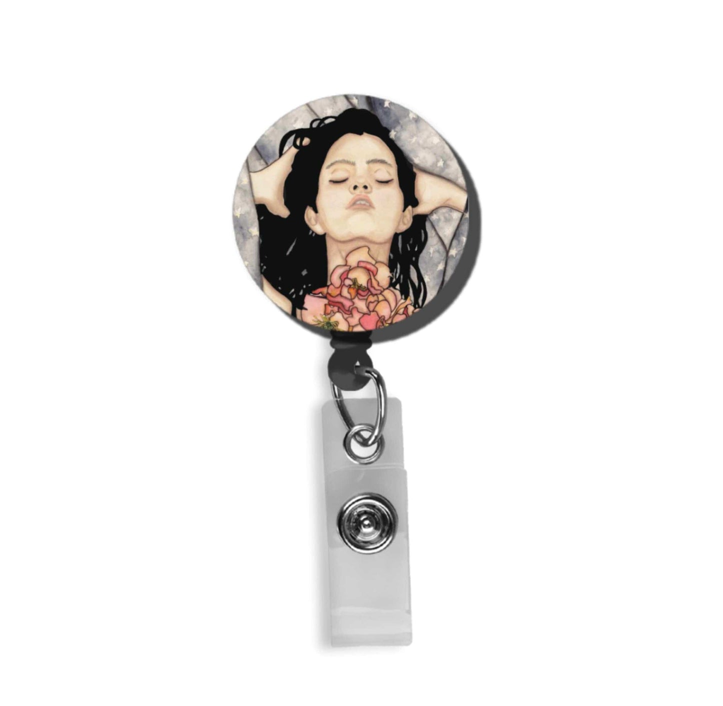 PinkPolish Design Badge Reels & Lanyards "Speak Up" Retractable Badge Reel