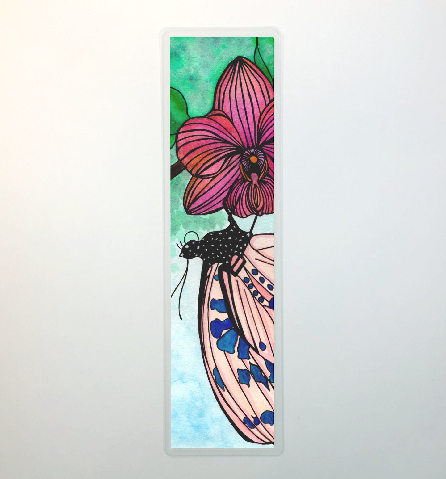 PinkPolish Design Bookmarks "Spotted Butterfly" 2-Sided Bookmark
